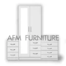 1-FULL MIRROR 2-DOOR  ( Assembled )