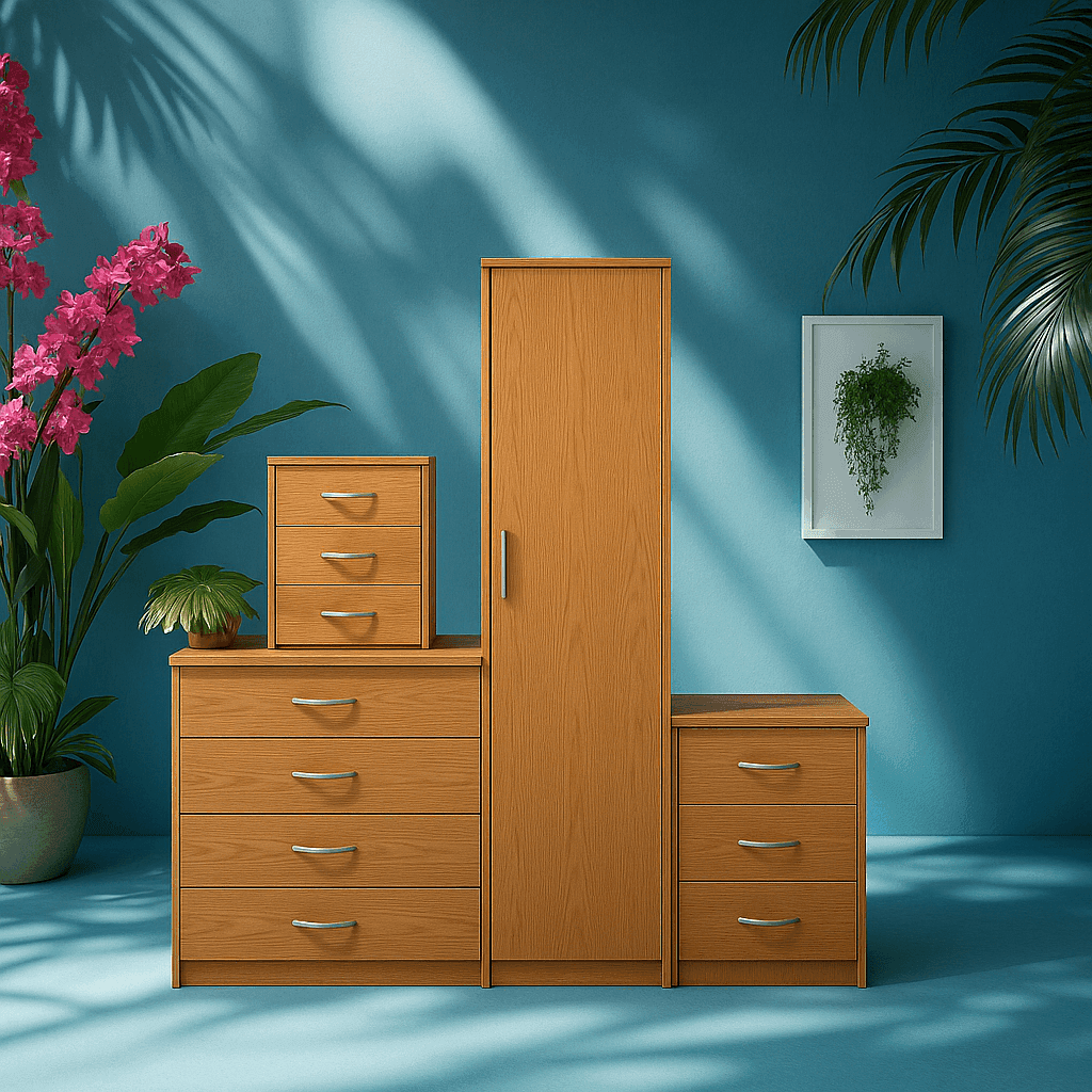 1 Door Wardrobe Set  ( Assembled ) - Image 3