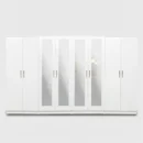 4-FULL MIRROR 8 DOOR WARDROBE (Assembled)