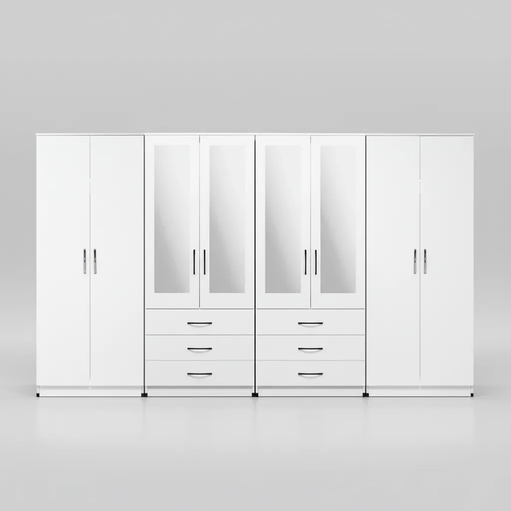 4-HALF MIRROR WITH 6-BOTTOM DRAWERS - Image 2