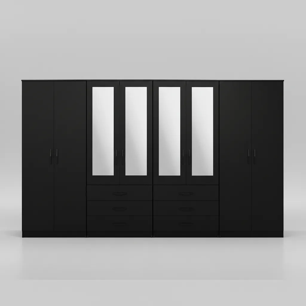 4-HALF MIRROR WITH 6-BOTTOM DRAWERS - Image 4