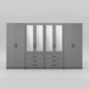 4-HALF MIRROR WITH 6-BOTTOM DRAWERS