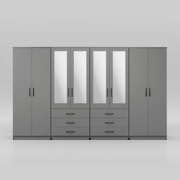 4-HALF MIRROR WITH 6-BOTTOM DRAWERS - Image 5