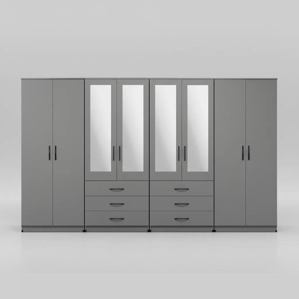 4-HALF MIRROR WITH 6-BOTTOM DRAWERS - Image 5