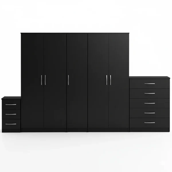 5 DOOR WARDROBE SET (Assembled) - Image 3